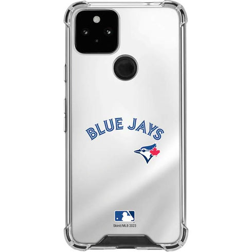 MLB Toronto Blue Jays Jersey Home Google Pixel 5 Clear Case